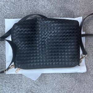 Grey Haus Black Woven Bag